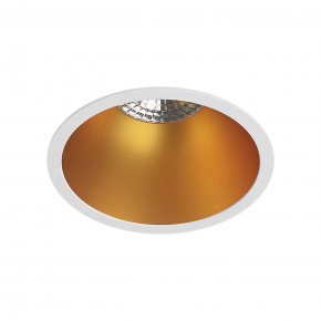 DK3026-WG Встраиваемый светильник, IP 20, 10 Вт, GU5.3, LED, белый/золотой, пластик в Ялуторовске - yalutorovsk.ok-mebel.com | фото