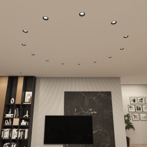 DK3055-BK Встраиваемый светильник, IP 20, 10 Вт, GU5.3, LED, черный, пластик в Ялуторовске - yalutorovsk.ok-mebel.com | фото 3