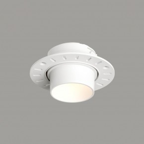 DK3056-WH Встраиваемый светильник под шпатлевку, IP20, до 15 Вт, LED, GU5,3, белый, пластик в Ялуторовске - yalutorovsk.ok-mebel.com | фото 1