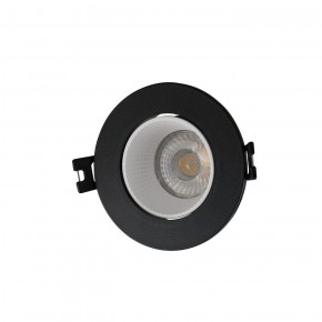 DK3061-BK+WH Встраиваемый светильник, IP 20, 10 Вт, GU5.3, LED, черный/белый, пластик в Ялуторовске - yalutorovsk.ok-mebel.com | фото 1