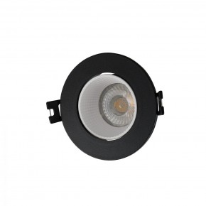 DK3061-BK+WH Встраиваемый светильник, IP 20, 10 Вт, GU5.3, LED, черный/белый, пластик в Ялуторовске - yalutorovsk.ok-mebel.com | фото