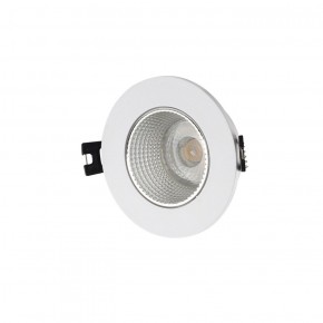 DK3061-WH+CH Встраиваемый светильник, IP 20, 10 Вт, GU5.3, LED, белый/хром, пластик в Ялуторовске - yalutorovsk.ok-mebel.com | фото 1