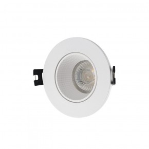 DK3061-WH Встраиваемый светильник, IP 20, 10 Вт, GU5.3, LED, белый/белый, пластик в Ялуторовске - yalutorovsk.ok-mebel.com | фото