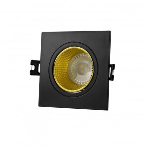 DK3071-BK+YE Встраиваемый светильник, IP 20, 10 Вт, GU5.3, LED, черный/желтый, пластик в Ялуторовске - yalutorovsk.ok-mebel.com | фото