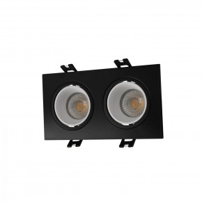 DK3072-BK+WH Встраиваемый светильник, IP 20, 10 Вт, GU5.3, LED, черный/белый, пластик в Ялуторовске - yalutorovsk.ok-mebel.com | фото