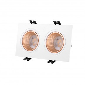 DK3072-WBR Встраиваемый светильник, IP 20, 10 Вт, GU5.3, LED, белый/бронзовый, пластик в Ялуторовске - yalutorovsk.ok-mebel.com | фото