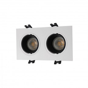 DK3072-WH+BK Встраиваемый светильник, IP 20, 10 Вт, GU5.3, LED, белый/черный, пластик в Ялуторовске - yalutorovsk.ok-mebel.com | фото