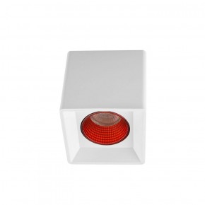 DK3080-WH+RD Светильник накладной IP 20, 10 Вт, GU5.3, LED, белый/красный, пластик в Ялуторовске - yalutorovsk.ok-mebel.com | фото 1