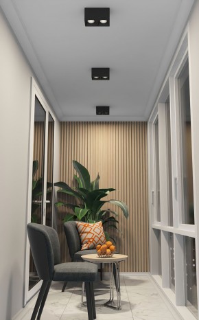 DK3085-BK+CH Светильник накладной IP 20, 10 Вт, GU5.3, LED, черный/хром, пластик в Ялуторовске - yalutorovsk.ok-mebel.com | фото 2