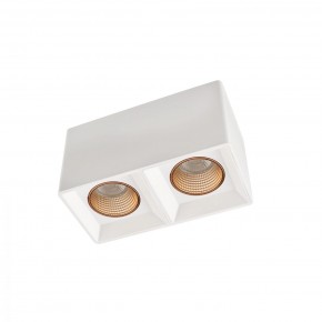 DK3085-WH+BR Светильник накладной IP 20, 10 Вт, GU5.3, LED, белый/бронзовый, пластик в Ялуторовске - yalutorovsk.ok-mebel.com | фото