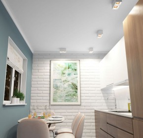 DK3085-WH+BR Светильник накладной IP 20, 10 Вт, GU5.3, LED, белый/бронзовый, пластик в Ялуторовске - yalutorovsk.ok-mebel.com | фото 2