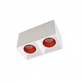 DK3085-WH+RD Светильник накладной IP 20, 10 Вт, GU5.3, LED, белый/красный, пластик в Ялуторовске - yalutorovsk.ok-mebel.com | фото