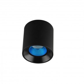 DK3090-BK+CY Светильник накладной IP 20, 10 Вт, GU5.3, LED, черный/голубой, пластик в Ялуторовске - yalutorovsk.ok-mebel.com | фото