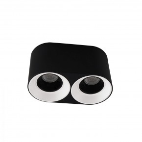 DK3096-BW+BK Светильник накладной IP 20, 10 Вт, GU5.3, LED, черно-белый/черный, пластик в Ялуторовске - yalutorovsk.ok-mebel.com | фото