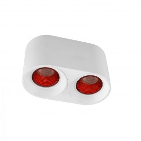 DK3096-WH+RD Светильник накладной IP 20, 10 Вт, GU5.3, LED, белый/красный, пластик в Ялуторовске - yalutorovsk.ok-mebel.com | фото