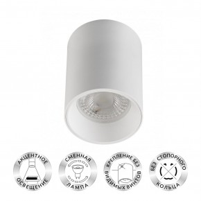 DK3110-WH Светильник накладной IP 20, 10 Вт, GU5.3, LED, белый, пластик в Ялуторовске - yalutorovsk.ok-mebel.com | фото