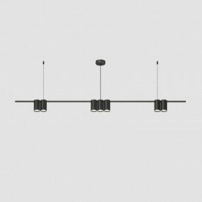 DK4063-BK Подвесной светильник ORBIT, IP20, 7xGU10 LED до 15 Вт, черный матовый, алюминий в Ялуторовске - yalutorovsk.ok-mebel.com | фото