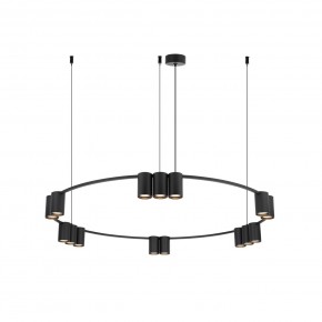 DK4067-BK Подвесной светильник ORBIT, IP20, 15xGU10 LED до 15 Вт, черный матовый, алюминий в Ялуторовске - yalutorovsk.ok-mebel.com | фото 3