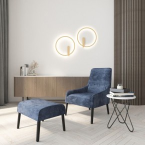 DK5035-SG Бра ROUND со светодиодом, IP20, 24W, 3000/4000/6500K, матовое золото, алюминий в Ялуторовске - yalutorovsk.ok-mebel.com | фото 7