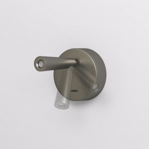 DK5072-DN Бра SHINE WALL со светодиодом, D104*H68, IP20, 3000К, 3W, RA?90, темный никель, алюминий в Ялуторовске - yalutorovsk.ok-mebel.com | фото 3