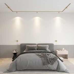 DK5072-SB Бра SHINE WALL со светодиодом, D104*H68, IP20, 3000К, 3W, RA?90, сатинированная латунь, алюминий в Ялуторовске - yalutorovsk.ok-mebel.com | фото 4