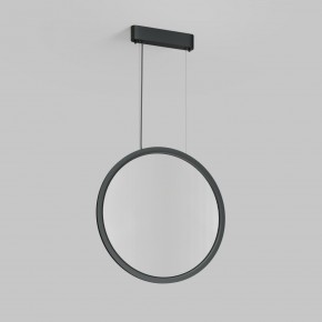 DK6606-BK Подвесной вертикальный светильник Veil со светодиодом H1700 d600 220V 48W 3000-6000K IP20 черный алюминий в Ялуторовске - yalutorovsk.ok-mebel.com | фото 2