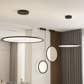DK6606-BK Подвесной вертикальный светильник Veil со светодиодом H1700 d600 220V 48W 3000-6000K IP20 черный алюминий в Ялуторовске - yalutorovsk.ok-mebel.com | фото 7