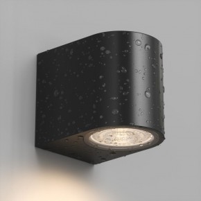 DK9790-BK Настенный уличный светильник NARVIK, IP44, GU10 LED, до 15 Вт, черный, алюминий в Ялуторовске - yalutorovsk.ok-mebel.com | фото 3