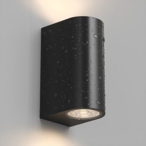 DK9791-BK Настенный уличный светильник NARVIK, IP44, 2хGU10 LED, до 15 Вт, черный, алюминий в Ялуторовске - yalutorovsk.ok-mebel.com | фото 3