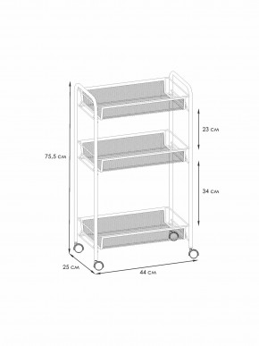 Э 322 С Этажерка "Ладья 2К" Серый в Ялуторовске - yalutorovsk.ok-mebel.com | фото 2