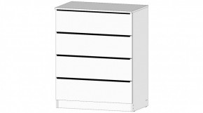 ЭЛЕГАНТ Комод 4 ящика (белый) в Ялуторовске - yalutorovsk.ok-mebel.com | фото
