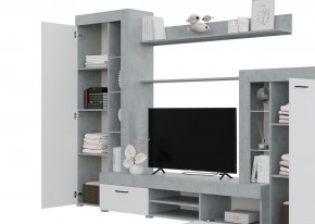 Гостиная Дельта (Бетон/Белый) в Ялуторовске - yalutorovsk.ok-mebel.com | фото 2