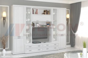 Гостиная Карина Композиция 19 (Снежный ясень) в Ялуторовске - yalutorovsk.ok-mebel.com | фото