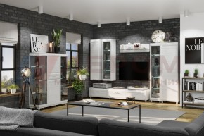 Гостиная Мелисса Композиция 6 (Снежный Ясень) в Ялуторовске - yalutorovsk.ok-mebel.com | фото