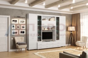 Гостиная Мелисса Композиция 9 (Снежный Ясень) в Ялуторовске - yalutorovsk.ok-mebel.com | фото