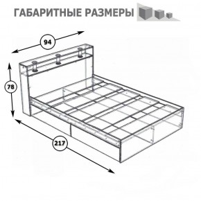 Камелия Кровать 0900, цвет белый, ШхГхВ 93,5х217х78,2 см., сп.м. 900х2000 мм., без матраса, основание есть в Ялуторовске - yalutorovsk.ok-mebel.com | фото 3