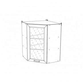 КГ "Агава" ВВУС550 Шкаф навесной угловой h 900 Лиственница светлая в Ялуторовске - yalutorovsk.ok-mebel.com | фото