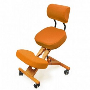 Коленный стул со спинкой Smartstool KW02В + Чехлы в Ялуторовске - yalutorovsk.ok-mebel.com | фото 4