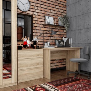 Комод КАСТОР с тремя ящиками, цвет Дуб Сонома в Ялуторовске - yalutorovsk.ok-mebel.com | фото 3