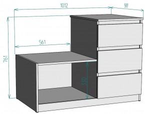 Комод Мальта K207 в Ялуторовске - yalutorovsk.ok-mebel.com | фото 2