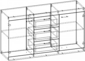 СОНАТА Комод КС-1500 (Дуб сонома/Дуб сакраменто) в Ялуторовске - yalutorovsk.ok-mebel.com | фото 2