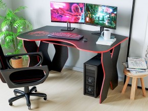 Компьютерный стол КЛ №9.0 (Черный/Красный) в Ялуторовске - yalutorovsk.ok-mebel.com | фото 3
