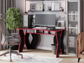 Компьютерный стол КЛ №9.0 (Черный/Красный) в Ялуторовске - yalutorovsk.ok-mebel.com | фото 4