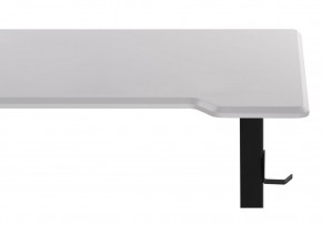 Компьютерный стол Маркос с механизмом подъема 120х75х75 белая шагрень / черный в Ялуторовске - yalutorovsk.ok-mebel.com | фото 8