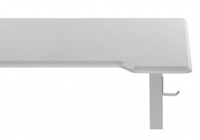 Компьютерный стол Маркос с механизмом подъема 120х75х75 белый / шагрень белая в Ялуторовске - yalutorovsk.ok-mebel.com | фото 8
