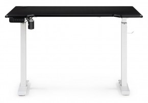 Компьютерный стол Маркос с механизмом подъема 120х75х75 черная шагрень / белый в Ялуторовске - yalutorovsk.ok-mebel.com | фото 4