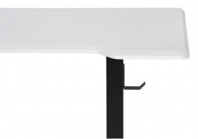 Компьютерный стол Маркос с механизмом подъема 140х80х75 белая шагрень / черный в Ялуторовске - yalutorovsk.ok-mebel.com | фото 6