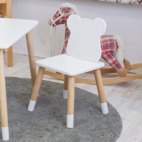Комплект детской мебели стол и стул Мишутка (Белый/Белый/Береза) в Ялуторовске - yalutorovsk.ok-mebel.com | фото 3