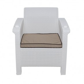 Комплект уличной мебели Yalta Premium Terrace Set (Ялта) белый (+подушки под спину) в Ялуторовске - yalutorovsk.ok-mebel.com | фото 6