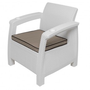 Комплект уличной мебели Yalta Premium Terrace Set (Ялта) белый (+подушки под спину) в Ялуторовске - yalutorovsk.ok-mebel.com | фото 7